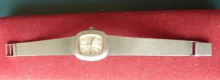 Vintage 1970 ' s Ladies SOLID 18k White Gold OMEGA Watch,  strap 45gr,  hallmarked 750 3