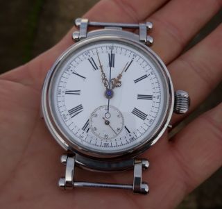 One - Off Watch Antique Quarter Repeater Chronograph Movement In Custom 47mm Steel