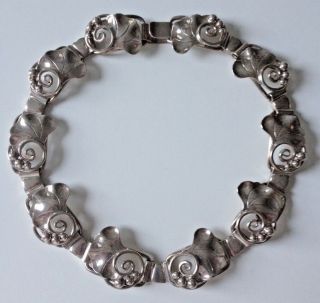 Georg Jensen Sterling Silver Necklace By Walter Meyer