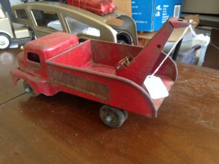Structo 1950s Tin Toy Truck Wrecker Tow Truck 4