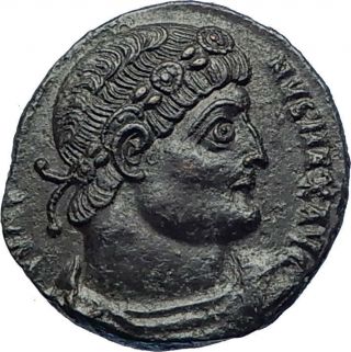Constantine I The Great 335ad Ancient Roman Coin Glory Of Army Legions I73675