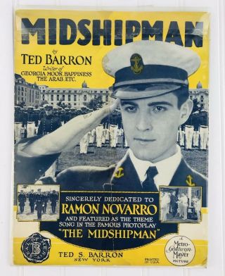 Vintage Us Naval Academy Midshipman Ramon Novarro Music Sheet Booklet