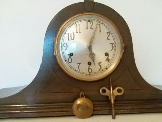 Seth Thomas Mantle Clock No 124 Antique 56 Chime Key Pendulum Chimes Read Please
