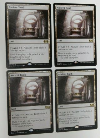 Ancient Tomb Playset - 4x Magic The Gathering Mtg Ultimate Masters Card
