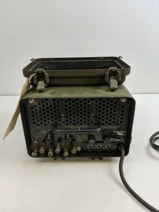 Vintage Ww2? Terminal Telegraph Machine In Case Th - 5 - Tg Military U.  S.