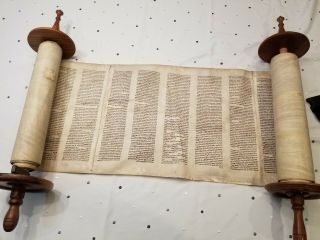 Antique Judaica Vintage Sefer Torah Poland Or Hungary C.  1840/80