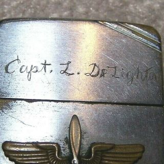 WW 2 US Army Air Corps pilot ' s lighter.  Zippo brand 3