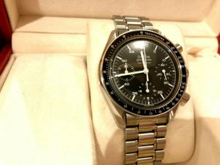 Omega Speedmaster Ref.  3510.  50 Chronograph Black Dial Automatic Men ' s Watch 4