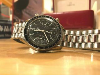 Omega Speedmaster Ref.  3510.  50 Chronograph Black Dial Automatic Men ' s Watch 8