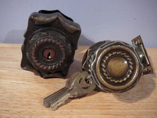 Amerock Carriage House Brass Door Knob & Lock With Keys