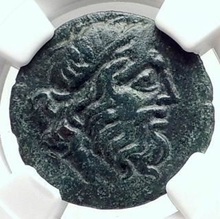 Byzantion In Thrace Authentic Ancient Greek Coin Poseidon Trident Ngc I72822