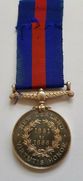 Zealand War Medal Dated 1861 - 66 - 1st Waikato Regt 2