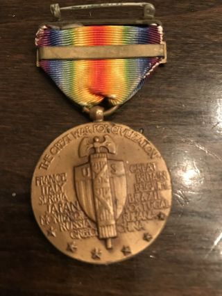 Military Medal WW1 U.  S.  Navy Victory Medal With “White Sea” On Bar 2