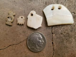 Ancient Hohokam Carved Shell Pendants Maricopa Arizona Anasazi