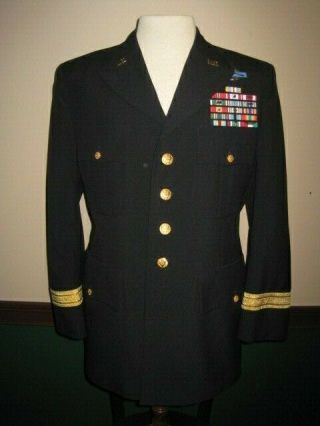 General Officer Service Dress Tunic With Ribbon Bar Size 42r