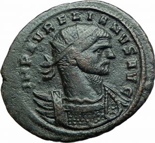 Aurelian Authentic Ancient 272ad Roman Coin Jupiter I79334