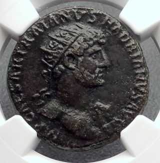 Hadrian 117ad Rome Dupondius Authentic Ancient Roman Coin Ngc I60219
