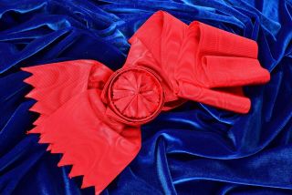 Military Decoration/award/recognition Sash/ribbon Solid Crimson - Red