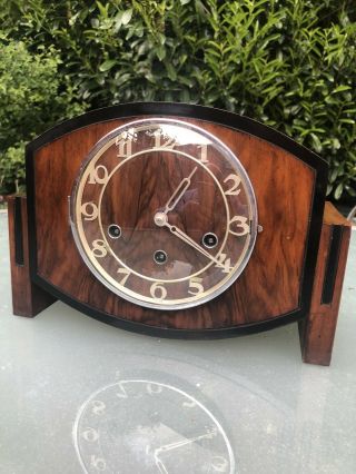 Haller Art Deco Westminster Chime Mantel Clock.  Parts/repair