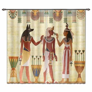 Ethnic Tribe Ancient Egyptian Theme 3D Window Curtains Blockout Drapes Fabric 4