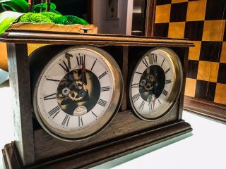 Rare Antique Chess Clock Timer W.  E.  Tanner Circa 1890