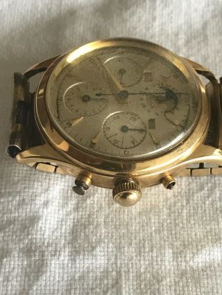 Vintage Universal Geneve Chronograph Wristwatch FOR PARTS/REPAIR 4