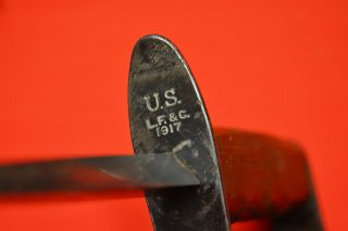 Vintage US WWI WW1 LF&C 1917 Trench Knife w/Sheath 7