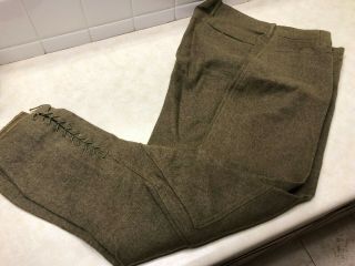 1917 Ww1 Us Military Wool Pants