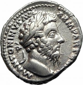 Marcus Aurelius Authentic Ancient 168ad Silver Roman Coin Equity Aequitas I74781