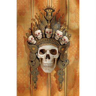 Tribal Crown Of Death Evoke Ancient Spirits Afterlife Indonesian Skull Wall Mask