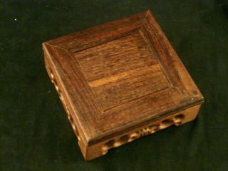 Special Chinese Wood 100 Hand Carved Square Tea Ceremony (vase Stand) V015