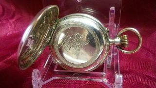 Vintage Swiss Pocket Watch Silver Case Running 4