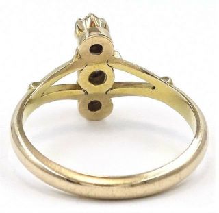 - Vintage HANDMADE 15ct Yellow Gold Diamond Ring - c1900 - VAL = $1,  600 4