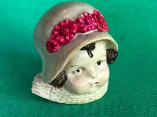 Antique Celluloid Figural Sewing Tape Measure 2