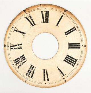 Ithaca Clock Co.  No.  4 Office Calendar Wall Clock Upper Dial Only @ 1875 Good