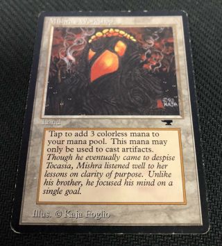 MTG Mishra ' s Workshop Antiquities Moderate Play Magic The Gathering 2