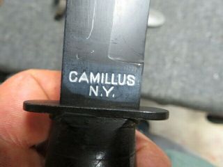 WWII US NAVY MARK 1 COMBAT/UTILITY KNIFE - CAMILLUS - - 5