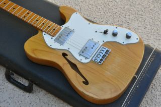 Vintage 1976 Fender Thinline Telecaster - 10 " Radius & Medium Jumbo Frets