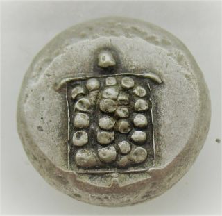 Ancient Greek Ar Silver Stater Coin Aegina Turtle 11.  43g