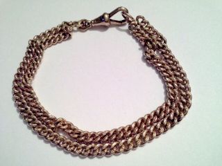 Antique 9ct Gold Albert Watch Chain Bracelet - Dog Catch Fastener