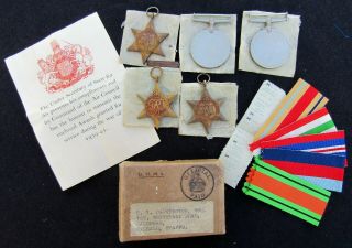 Wwii British Five Medal Group - Exc