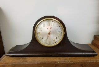 Antique Sessions Bellair 8 Day Time And Strike Mantel Clock