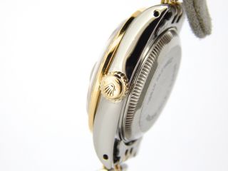 Rolex Datejust Lady 2Tone 18K Gold Steel Watch MOP Diamond Dial 1ct Bezel 69173 3