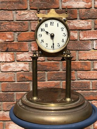 400 Day Torsion Anniversary Dome Clock,  Mantle Clock