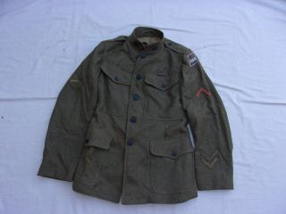 Ww1 Us Army 80th Division Wool Tunic With All Insignia - - Relic