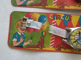 2 - Toy Circus Watches - Still on Cards / Great Graphics 5