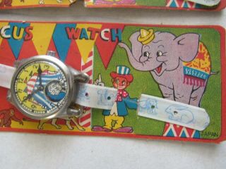 2 - Toy Circus Watches - Still on Cards / Great Graphics 6