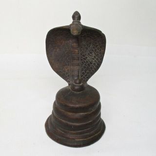 F996: Chinese Old Copper Ware Statue Of Snake (cobra) With Good Taste
