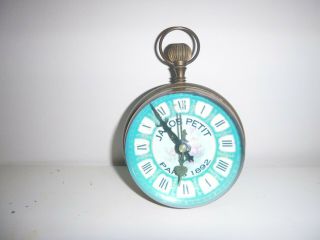 Rare Vintage Brass Jacob Petit Clock Compass Globe (6 " X 4.  5 ") Only One On Ebay
