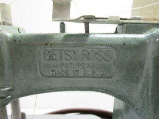 Vintage Gibraltar Betsy Ross Toy Sewing Machine For Parts/Repair 3